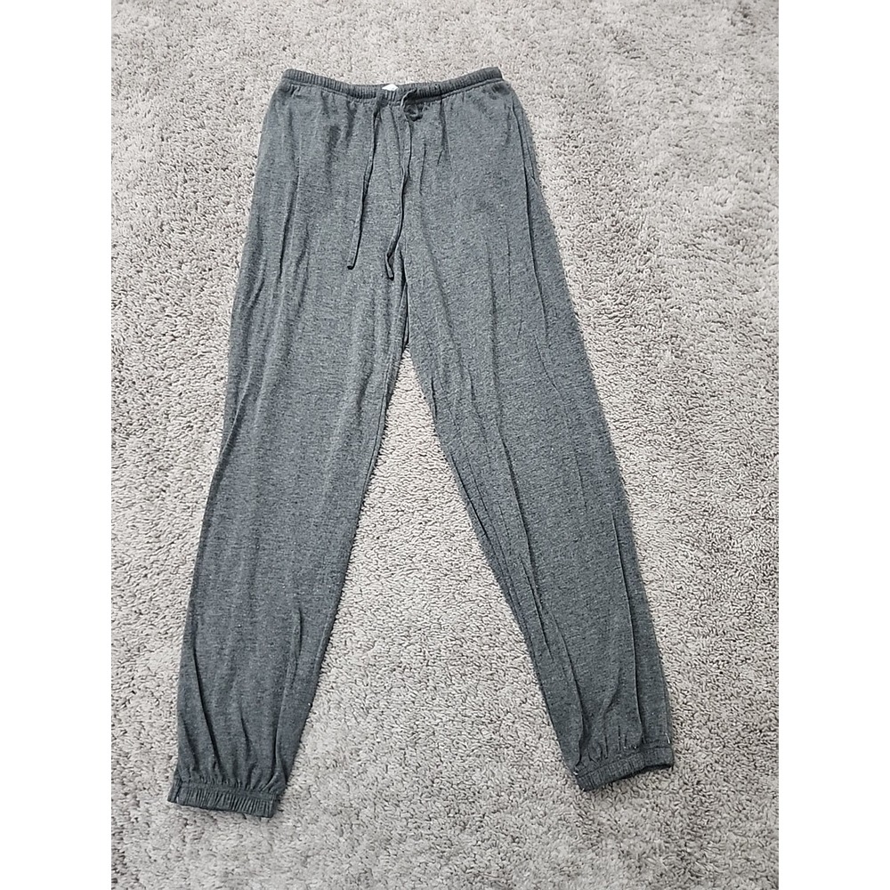 Ekouaer Jogger Pants Womens S Heathered Gray Drawstring Lounge Sleepwear